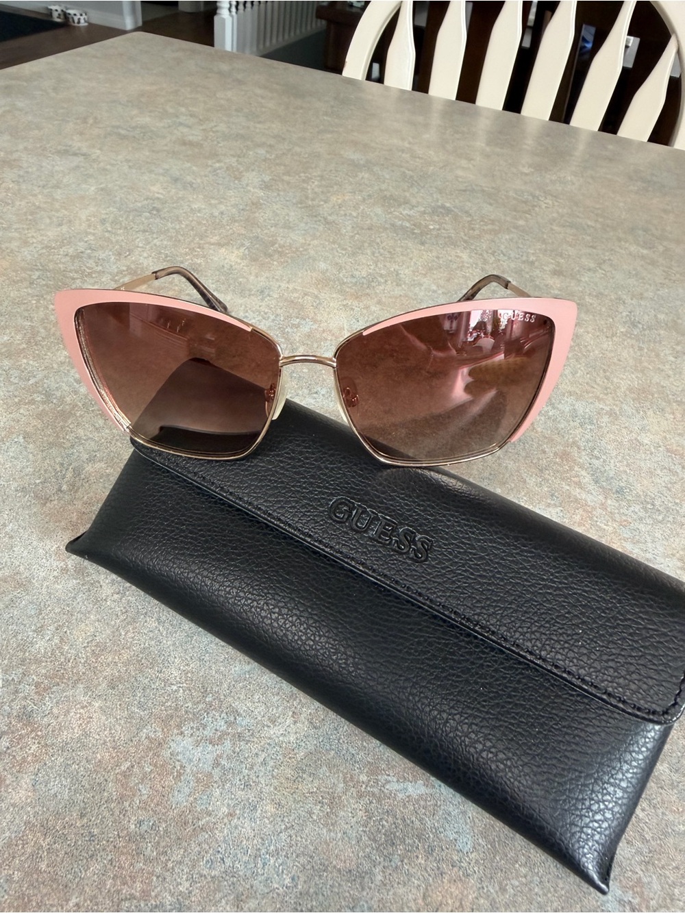 GUESS Pink Cat-Eye Women's Sunglasses